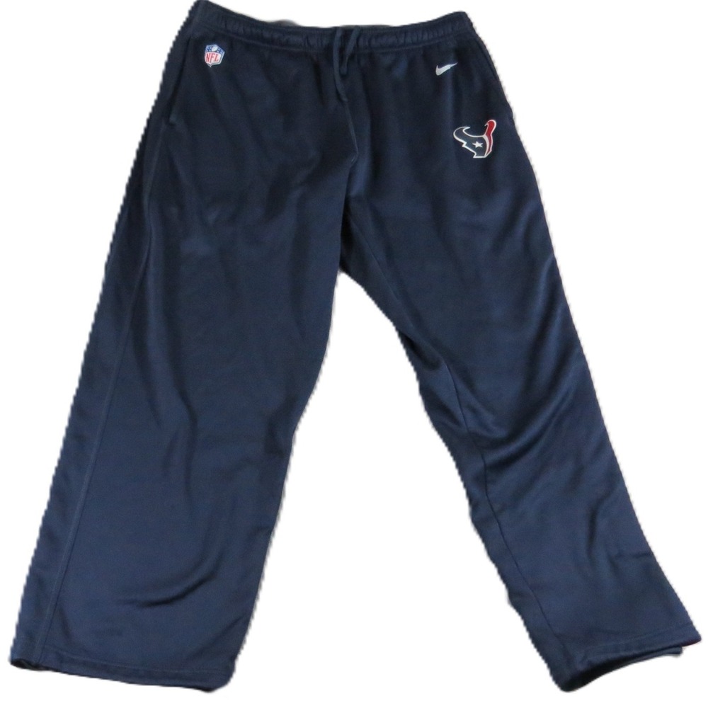 Nike Houston Texans Therma-FIT Sweatpants Men 2XL NFL Scout Issued Player Navy